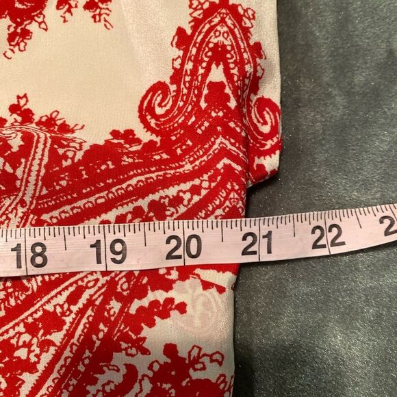 #100 MADEWELL Silk Asian Print Dress - Picture 3 of 12